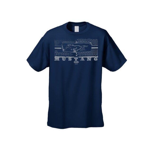 Ladies Longer Length T-shirt Ford Mustang Legend Honeycomb Grille