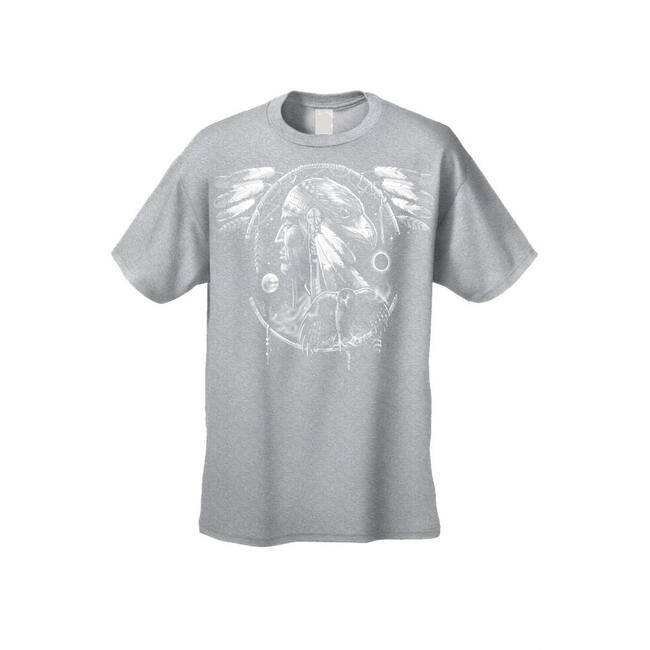Shop Men S T Shirt Dreamcatcher Indian Native American Hawk Day Night Wings Tee Overstock 11599560
