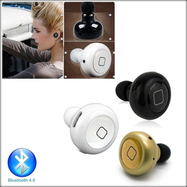 Mini Wireless Bluetooth Headphone In-ear Earphone headset 4.0 STEREO Earpiece For Smartphone Tablet Laptop Mac PC Universal