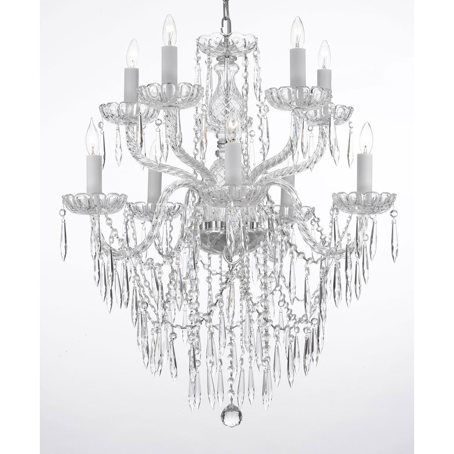 Swag Plug In Crystal Icicle Waterfall Dining Room Chandelier Swag Plug In Crystal Icicle Waterfall Dining Room Chandelier