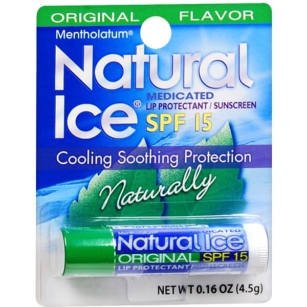 Mentholatum Natural Ice Lip Balm Original Spf 15 Overstock 11678505