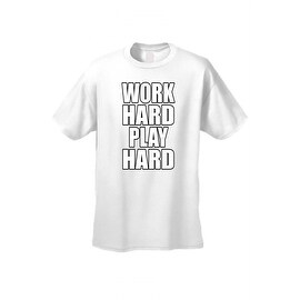 Shop Men's T-Shirt Funny Work Hard Play Hard Workout Gym Bodybuilding ...