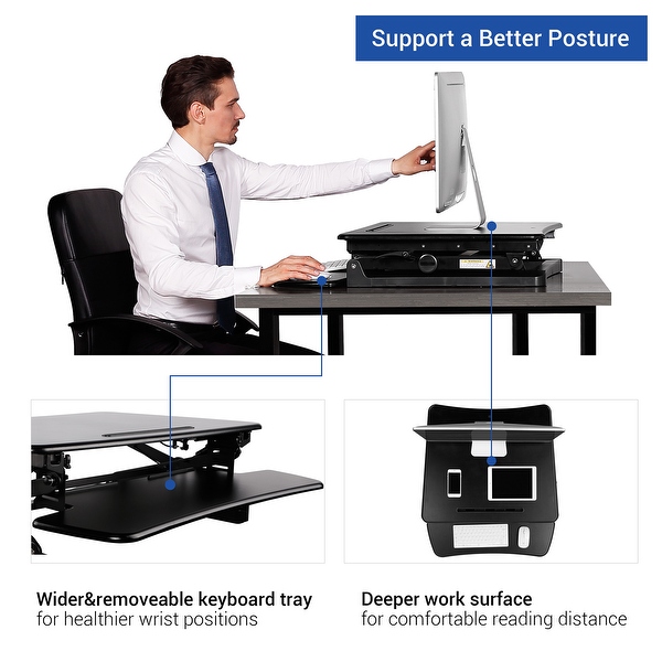 Adjustable standing desk keyboard tray deals