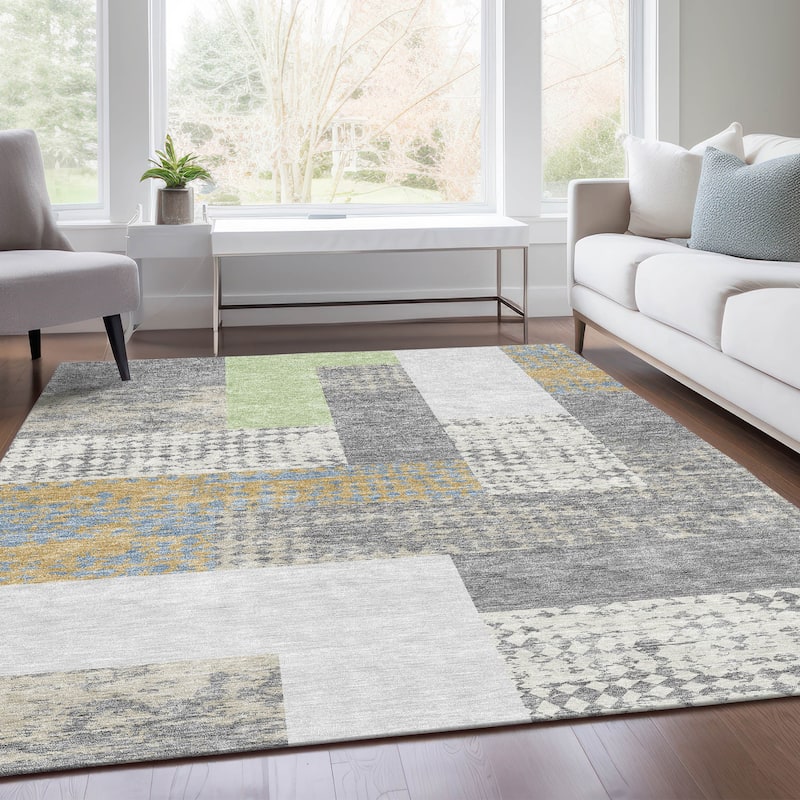 Premium Washable Super Soft Casual Geo Mayfield Rug