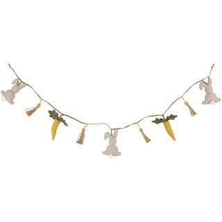 Plush Rabbit and Carrot Twine Easter Garland -3.5' - Bed Bath & Beyond ...