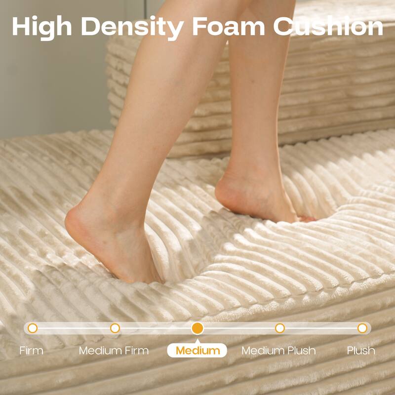 ​​OVIOS Modern Minimalist No-Assembly Living Room Set​