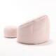 preview thumbnail 65 of 101, Microfiber High-Density Foam Bean Bag Lounge Chairs with Removable Footrest