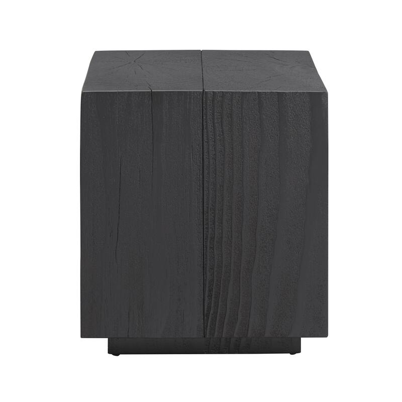 Art Leon Rectangular Tree-Trunk End Table