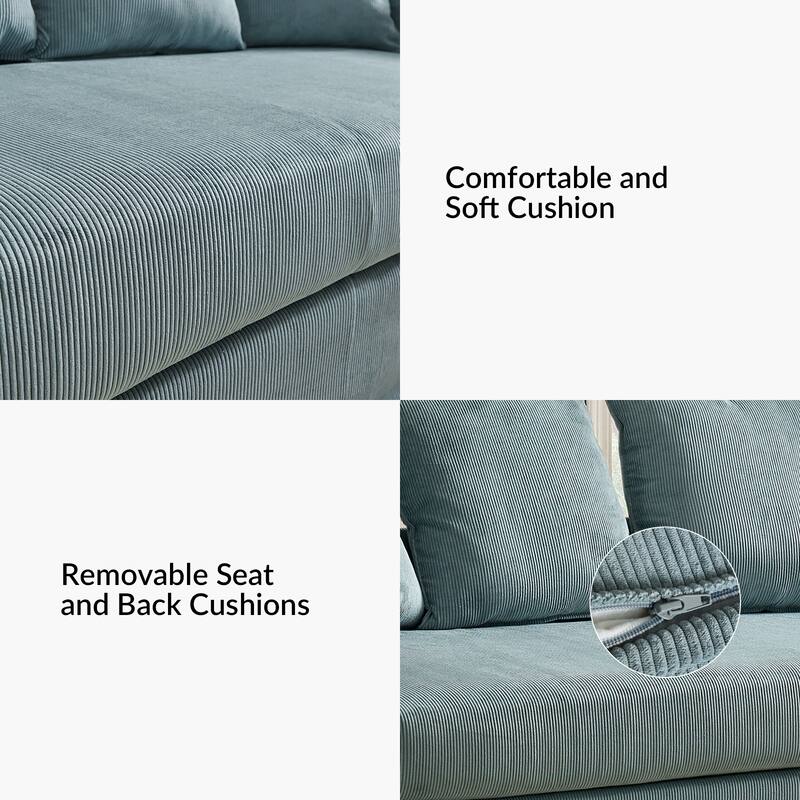 Gottfried 80" Slipcovered Sofa with Two Slipcovers by HULALA HOME
