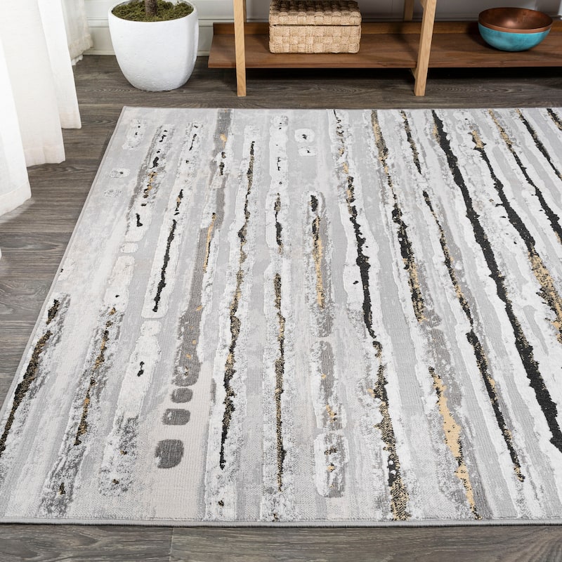 JONATHAN Y Timeworn Modern Stripe Area Rug