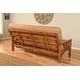 preview thumbnail 9 of 14, Somette Beli Mont Multicolor Wood/Fabric Futon Set