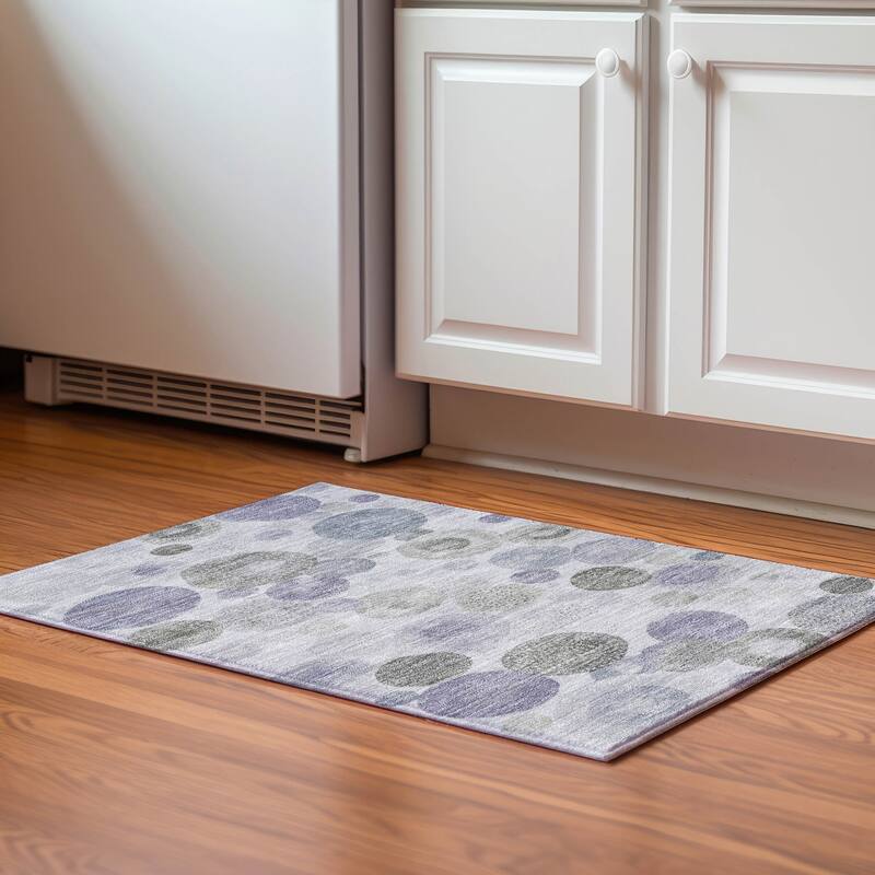 Premium Washable Super Soft Mayfield Rug - Lavender - 1'8" x 2'6"