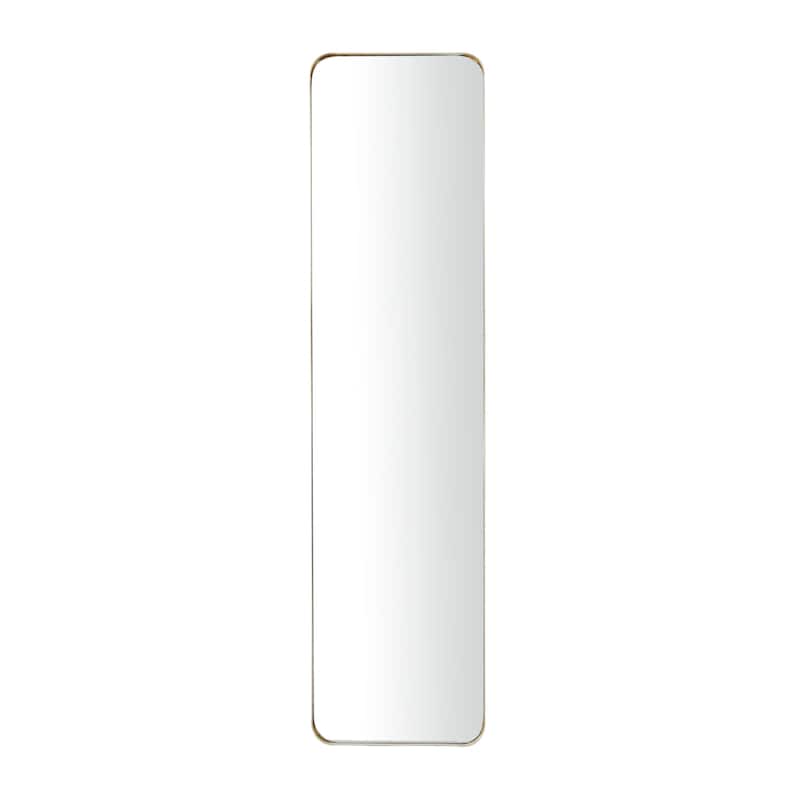 Metal Slim Minimalistic Wall Mirror with Thin Frame - Black or Gold - Roche River Decor