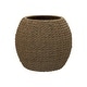 preview thumbnail 8 of 74, Household Essentials Handwoven Barrel Wicker Storage Basket Side Table - 17.0"L x 17.0"W x 19.0"H