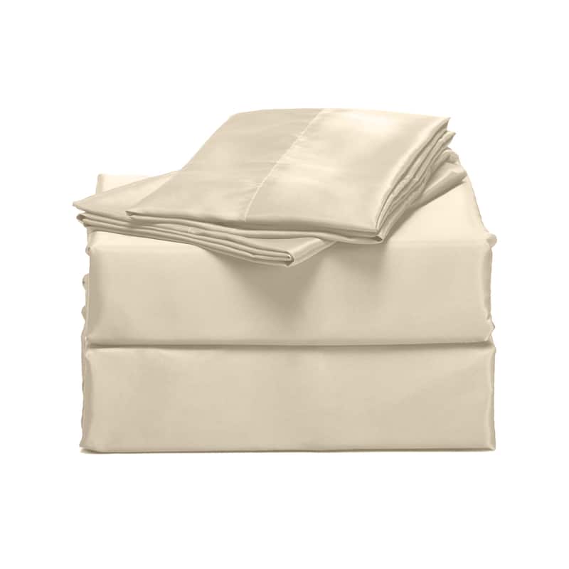 Satin Bed Sheet Set Ultra Soft 4-Piece