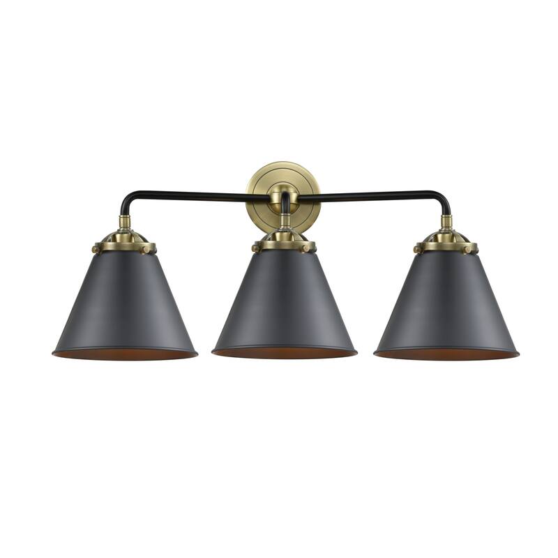 Innovations Lighting Appalachian 3 Light 26" Wide Bathroom Vanity - Black Antique Brass / Matte Black