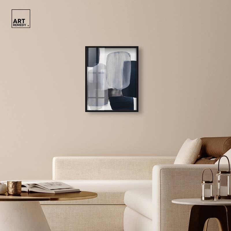 Oceanic Forms I Shadowbox by Art Remedy