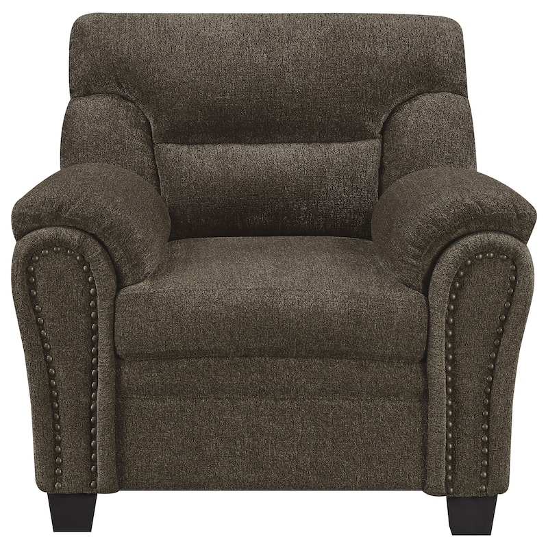 Clementine Upholstered Padded Arm Accent Chair