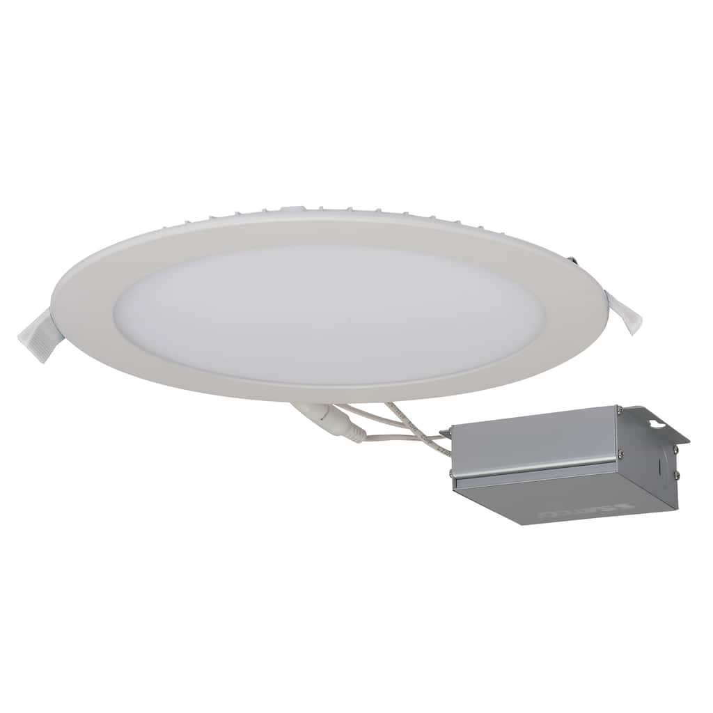24W LED DW Downlight Edge-lit 8 in 5000K 120V Round Remote Driver
