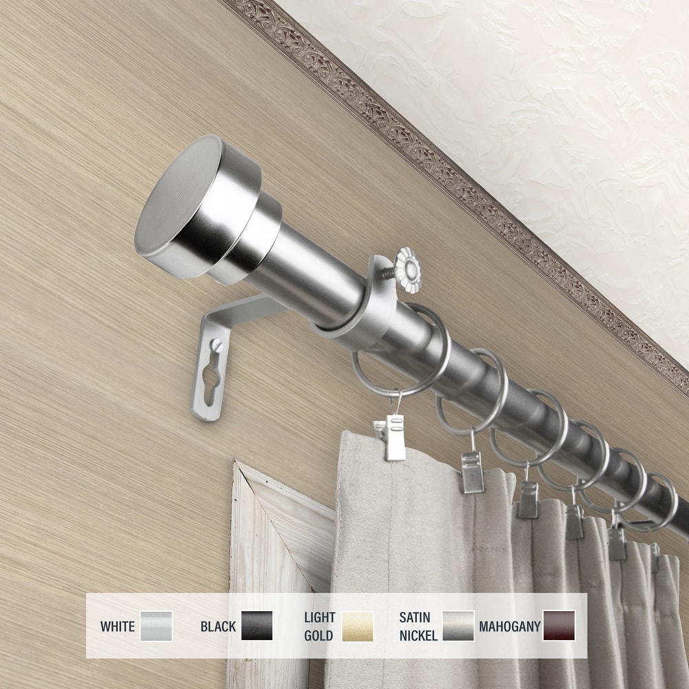 InStyleDesign Beret 1 inch Diameter Adjustable Curtain Rod