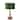 18.5 in. Retro Walnut Wooden Table Lamp with Velvet Shade and Solid Wood Base