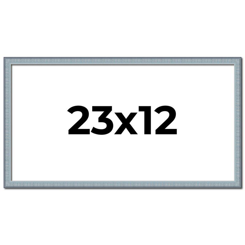23x12 Frame Rustic Sky Blue Solid Wood Picture Frame | 0.75 Inch