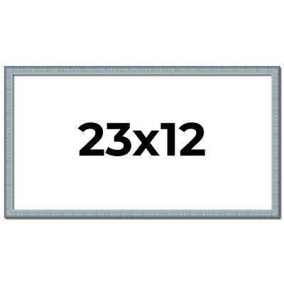 23x12 Frame Rustic Sky Blue Solid Wood Picture Frame | 0.75 Inch