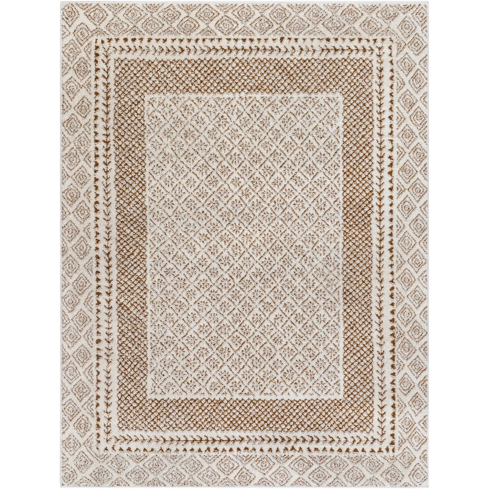 Livabliss Freud Bohemian Bordered Area Rug