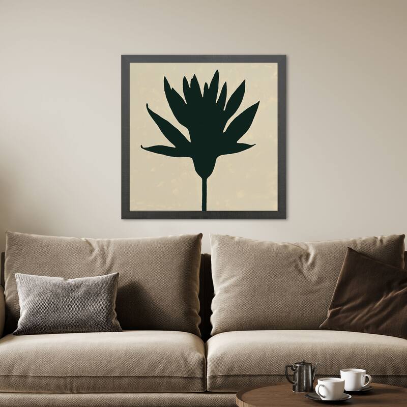 Paragon Floral Silhouettes II Framed Art - Plastic