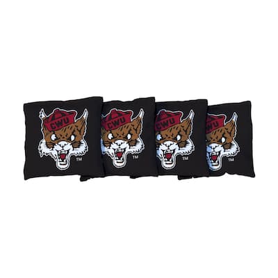 College Vault Central Washinton Wildcats Black Cornhole Bags
