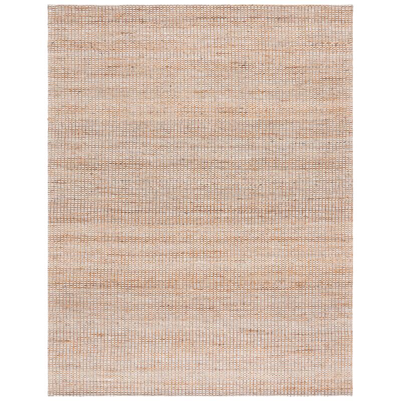 SAFAVIEH Flatweave Natural Cvetelina Fiber Farmhouse Jute Rug - 8' x 10' - Natural/Ivory