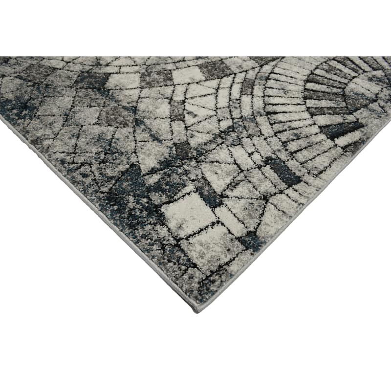 Titan Multi Contemporary Ornate Stylish Area Rug