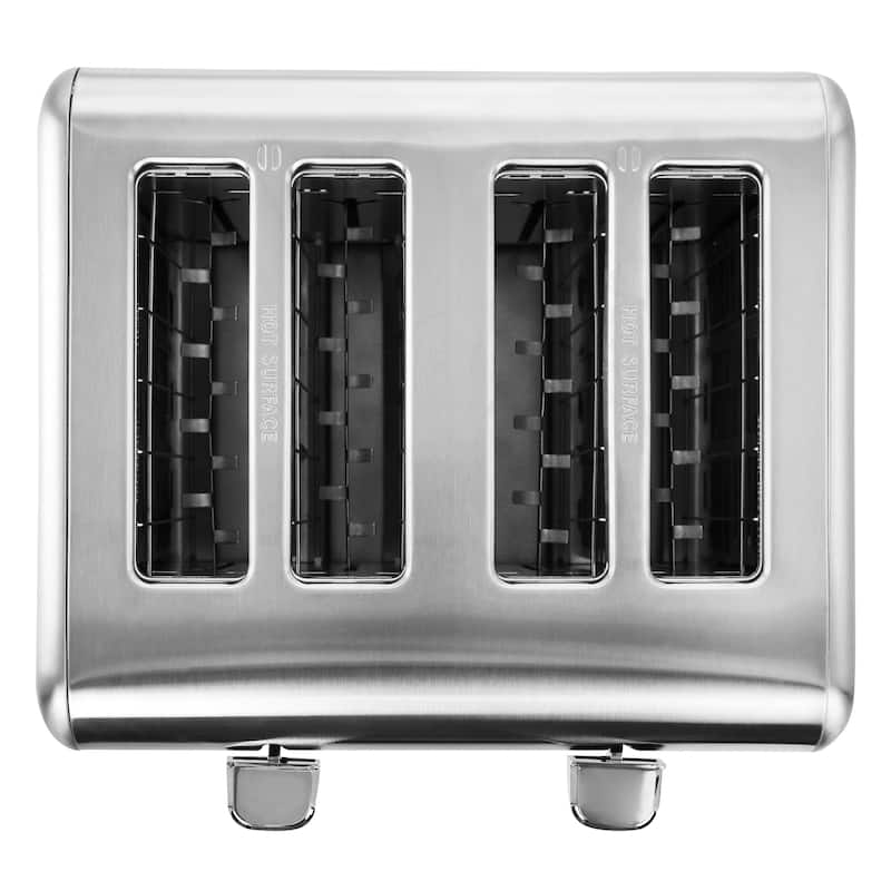 MegaChef 4 Slice Toaster in Stainless Steel Silver