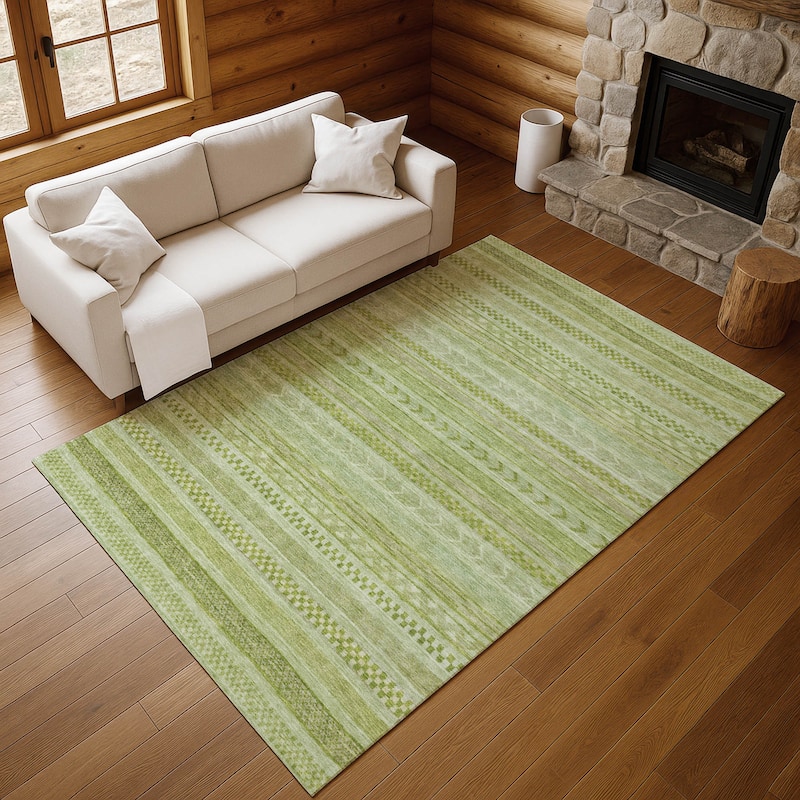 Premium Washable Super Soft Boho Stripes Mayfield Rug