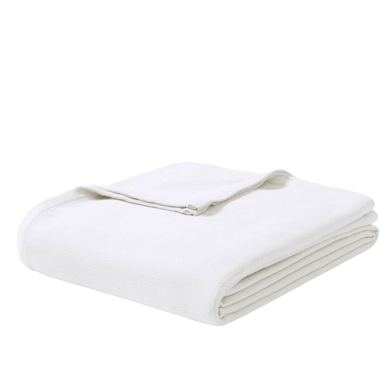 Chelsea Square Rayon from Bamboo Cooling Cotton Lightweight Blanket for Summer Spring