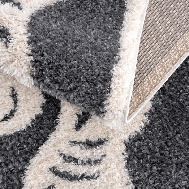Tilos Tiger Pattern Shag Area Rug