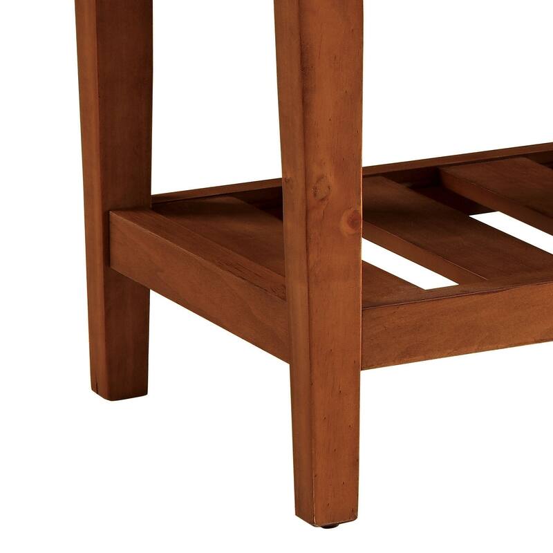 Charla Light Gray Fabric & Oak Finish Bench