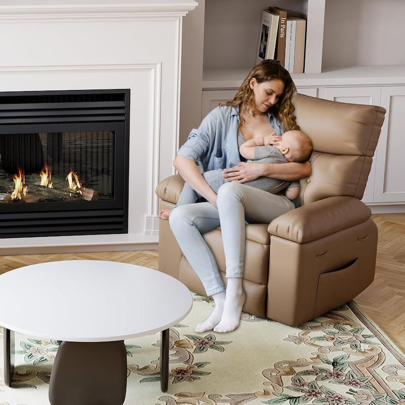 Oversized Recliner Sofa Chair with Massage for Living Room Bedroom