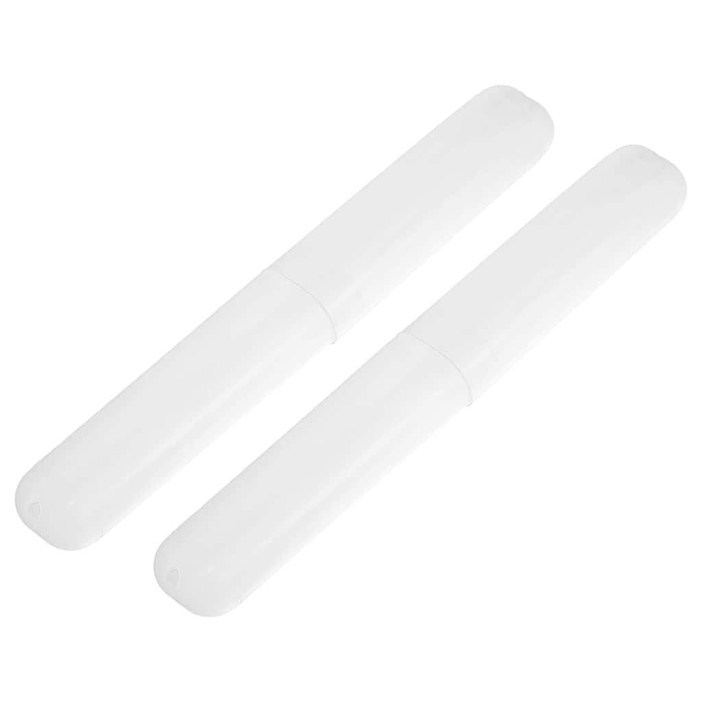 2 Pcs, Toothbrush Travel Case, Plastic, Lightweight Traveling Toothbrush Holders Case, 7.48"x1.06"