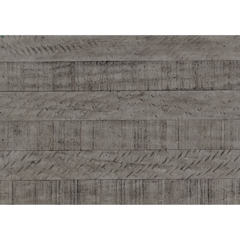Amby Tall Dresser Chest, 5 Drawers, Farmhouse White Gray Acacia Wood