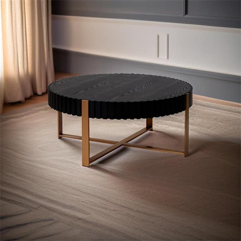 Modern Handcraft Drum Coffee Table