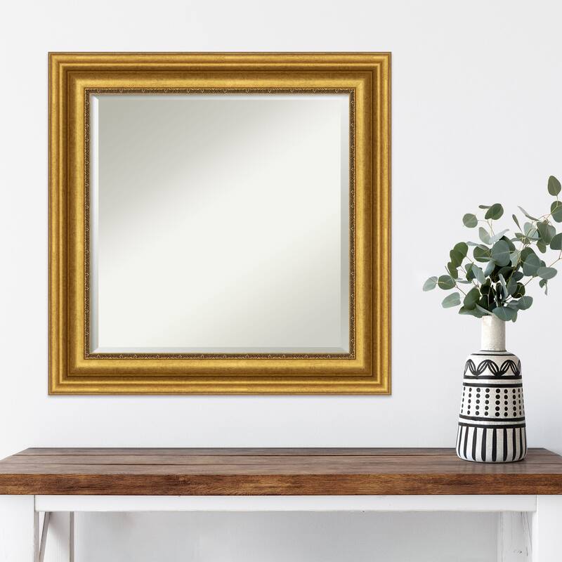 Beveled Wall Mirror - Parlor Gold Frame - Parlor Gold