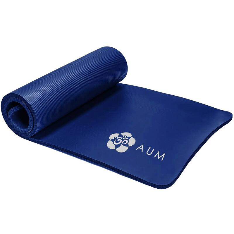 AUM High Density HD Foam Tech Yoga Exercise Mat - 72" x 24" x 1/2"