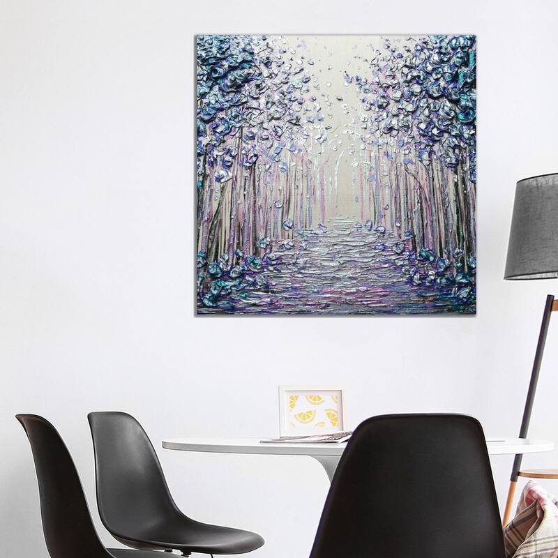 iCanvas "Loving You - Blue Purple Pink" by Nada Khatib Canvas Print - 37x37x1.5