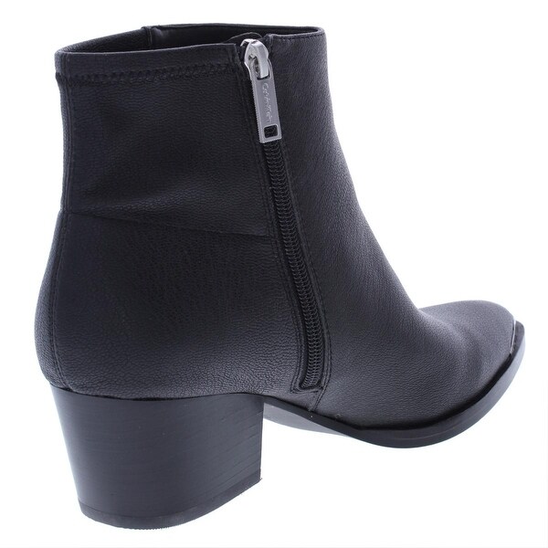 calvin klein jeans leather ankle boots