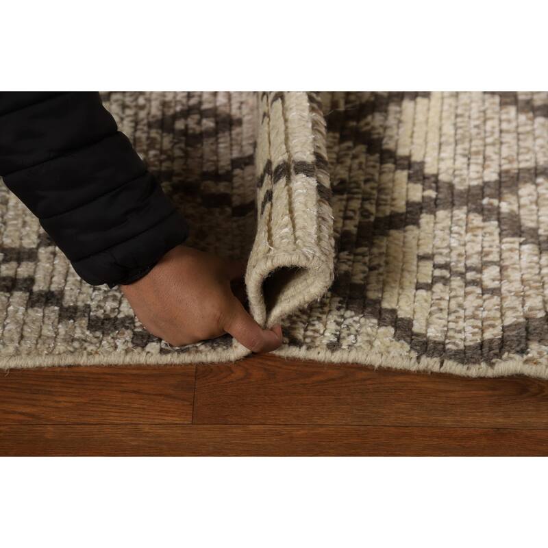 Moroccan Oriental Foyer Rug Hand-Knotted Accent Wool Carpet - 2'0"x 3'0"