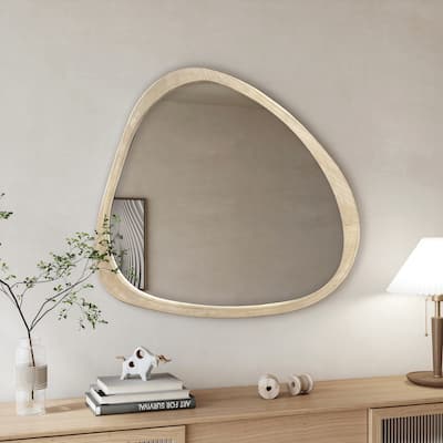 Solid Wood Mirror Asymmetrical Wall Mirror