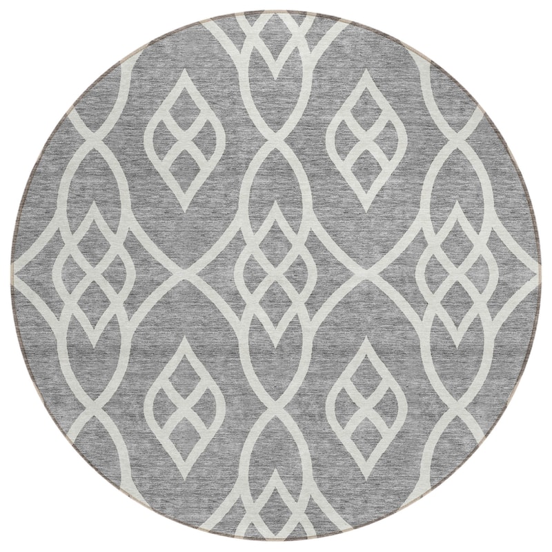 HomeRoots Trellis Transitional Rectangle Outdoor Rug