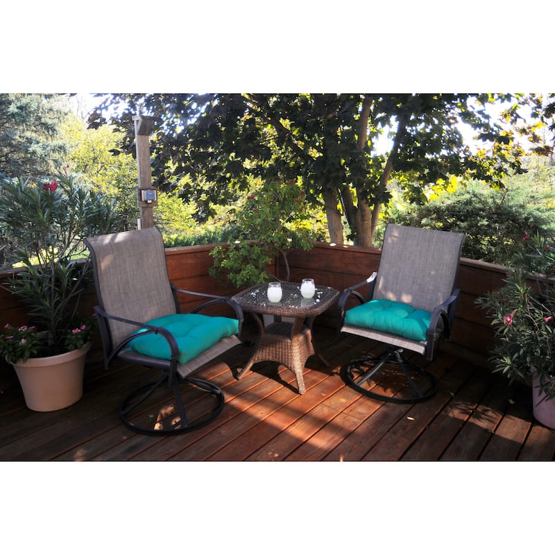 Indoor/Outdoor Plush Patio Seat Cushion - 20" x 20" x 3"