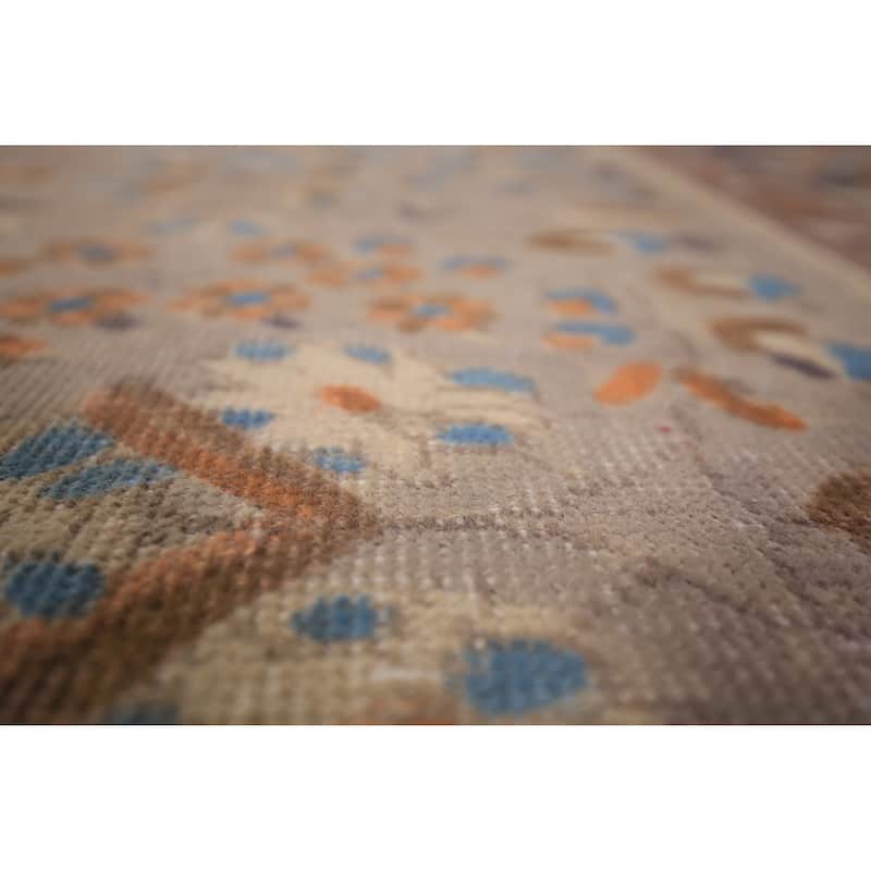 Medallion Tabriz Persian Vintage Area Rug Hand-Knotted Wool Carpet - 9'6" x 12'8"